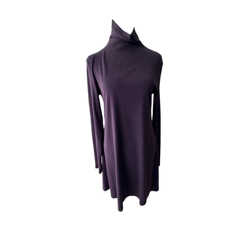 Prairie Underground Plum Rib Turtleneck Tunic Dress Seattle S/M